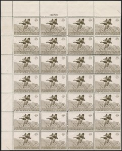 Sale 1258, Lot 3101, Complete Panes and Souvenir Sheets