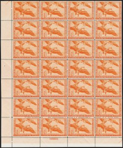 Sale 1258, Lot 3105, Complete Panes and Souvenir Sheets