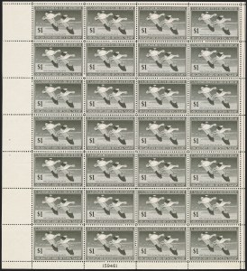 Sale 1258, Lot 3108, Complete Panes and Souvenir Sheets