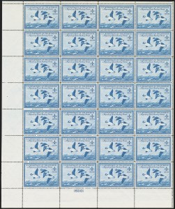 Sale 1258, Lot 3109, Complete Panes and Souvenir Sheets