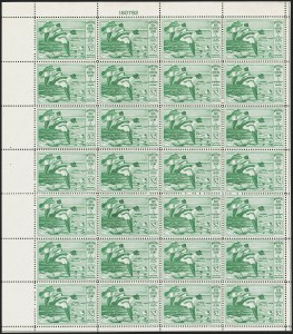 Sale 1258, Lot 3110, Complete Panes and Souvenir Sheets