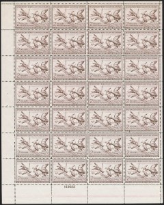 Sale 1258, Lot 3114, Complete Panes and Souvenir Sheets