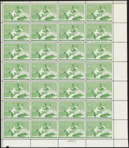 Sale 1258, Lot 3118, Complete Panes and Souvenir Sheets
