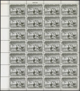 Sale 1258, Lot 3119, Complete Panes and Souvenir Sheets