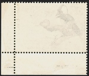 Sale 1258, Lot 3160, Errors and Varieties, $3.00 1968 Hunting Permit, Back Inscription Omitted (RW35a) Sale 1258, Lot 3160, Errors and Varieties