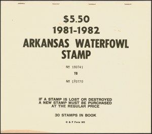 Sale 1258, Lot 3187, State Hunting Permit Stamps