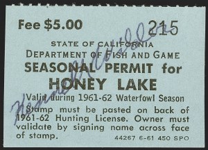 Sale 1258, Lot 3190, State Hunting Permit Stamps