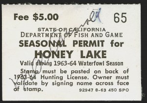 Sale 1258, Lot 3192, State Hunting Permit Stamps