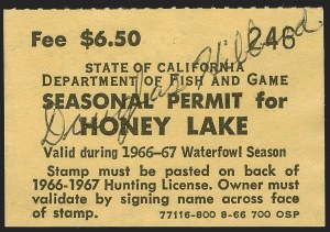 Sale 1258, Lot 3195, State Hunting Permit Stamps