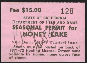 Sale 1258, Lot 3199, State Hunting Permit Stamps