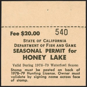 Sale 1258, Lot 3201, State Hunting Permit Stamps