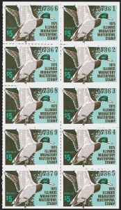 Sale 1258, Lot 3205, State Hunting Permit Stamps