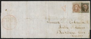 Sale 1260, Lot 12, 1847 Issue, Domestic Covers and Foreign Mails