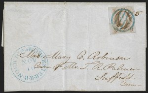 Sale 1260, Lot 13, 1847 Issue, Domestic Covers and Foreign Mails