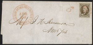 Sale 1260, Lot 14, 1847 Issue, Domestic Covers and Foreign Mails