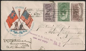Sale 1260, Lot 179, Spanish-American War: the Furhman Correspondence of Patriotic Covers
