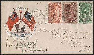 Sale 1260, Lot 179, Spanish-American War: the Furhman Correspondence of Patriotic Covers