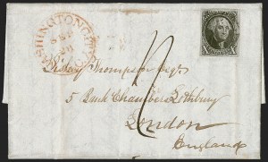 Sale 1260, Lot 24, 1847 Issue, Domestic Covers and Foreign Mails