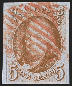 Sale 1260, Lot 9, 1847 Issue, Off-Cover
