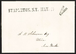 Sale 1262, Lot 20, Autographs and Free Franks, Stampless