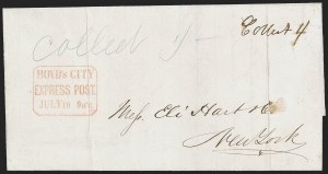 Sale 1262, Lot 288, Carriers, Locals and Independent Mails