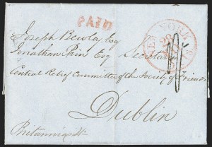 Sale 1262, Lot 33, Railroad, Transatlantic, Potato Famine, Steamboat
