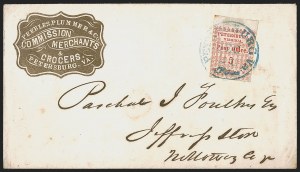 Sale 1262, Lot 415, Postmasters’ Provisionals