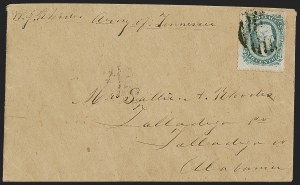 Sale 1262, Lot 510, General Issues On Cover, 10c Blue, Die A, Perforated (11e) Sale 1262, Lot 510, General Issues On Cover