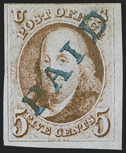 Sale 1262, Lot 595, Postmasters’ Provisionals, 1847 Issue