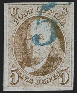 Sale 1262, Lot 599, Postmasters’ Provisionals, 1847 Issue
