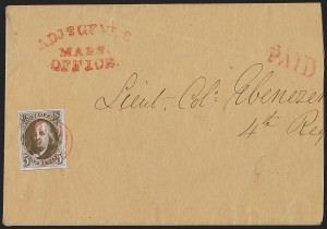 Sale 1262, Lot 61, Postmasters’ Provisionals, 1847 Issue