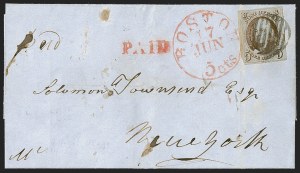 Sale 1262, Lot 66, Postmasters’ Provisionals, 1847 Issue
