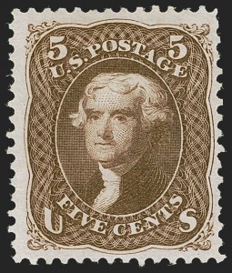 Sale 1268, Lot 158, 1875 Re-Issue of 1861-66 Issue (Scott 102-111)