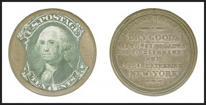 Sale 1268, Lot 166, Civil War Encased Postage