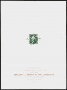 Sale 1268, Lot 20, Essays, Proofs and Specimens