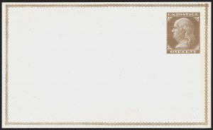 Sale 1268, Lot 497, Postal Card Essays and Errors