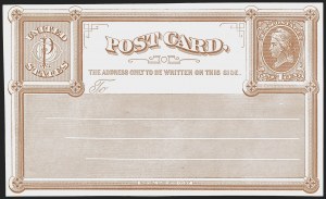 Sale 1268, Lot 503, Postal Card Essays and Errors