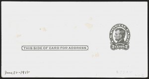 Sale 1268, Lot 508, Postal Card Essays and Errors