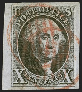 Sale 1268, Lot 70, 1847 Issue and 1875 Reproduction (Scott 1-4)