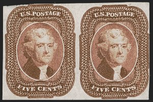 Sale 1268, Lot 84, 1851-56 Issue (Scott 5-17)