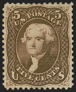 Sale 1277, Lot 2066, 1867-68 Grilled Issue (Scott 83-100)