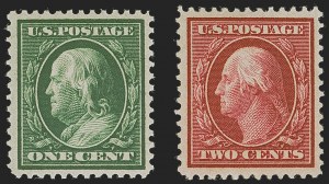 Sale 1277, Lot 2251, 1909 Bluish Paper Issue (Scott 357-366)
