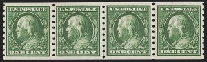 Sale 1277, Lot 2272, 1910-13 Washington-Franklin Issue (Scott 378-396)