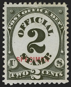 Sale 1277, Lot 2476, Official Special Printings