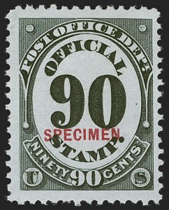 Sale 1277, Lot 2481, Official Special Printings