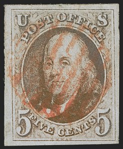 Sale Number 1278, Lot Number 3033, 1847 Issue and 1847  Reproduction (Scott 1-4)