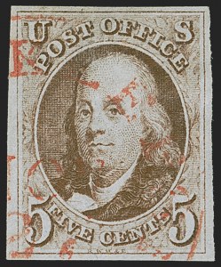 Sale 1278, Lot 3039, 1847 Issue and 1847  Reproduction (Scott 1-4)