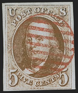 Sale 1278, Lot 3047, 1847 Issue and 1847  Reproduction (Scott 1-4)