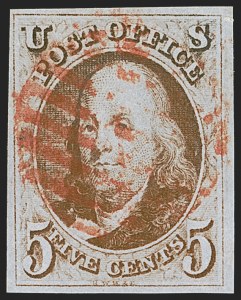 Sale 1278, Lot 3050, 1847 Issue and 1847  Reproduction (Scott 1-4)
