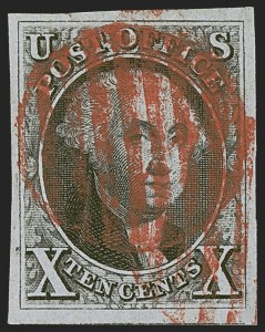Sale 1278, Lot 3059, 1847 Issue and 1847  Reproduction (Scott 1-4)